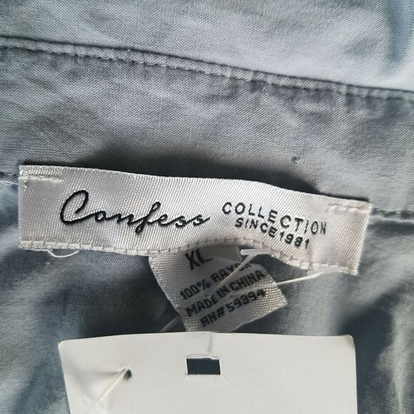 Women's Confess Rolled Sleeve Blouse.  Size XL***FLAWED *** See Photographs. - Picture 12 of 12